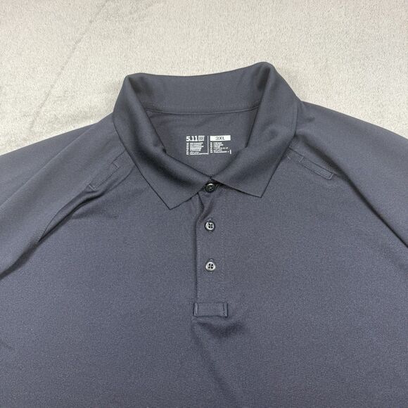 5.11 Tactical Polo Men's 3XL Black Performance Short Sleeve Utility Uniform - Picture 6 of 8